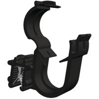 Essentra Components Edge Mount Conduit Holder;Type 6;0.7-3.0 mm Panel;10.0 mm Conduit Inside Dia