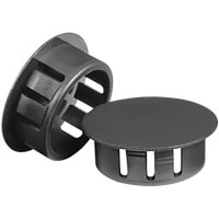 Essentra Components Hole Plug, Snap In, .875 in Hole, .125 Max Panel