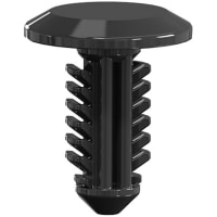 Essentra Components Fastener, Barbed Push, Blk Glass Filled Nylon 6/6, 0.48" L