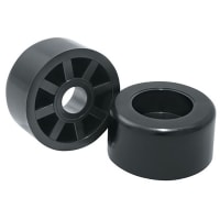 Essentra Components Bumper, Thermoplastic Rubber, 17.5 mm, 18.3 mm, 7.9 mm, 7.9 mm, 4.8 mm, Black