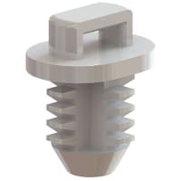 Essentra Components Cbl Tie Hldr, Blnd Hl Mnt, Natural