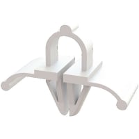 Essentra Components Cable Clamp; Split; Arrow Mount; Natural; 1/4 in Bundle Dia.