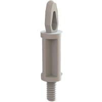 Essentra Components Spacer; Threaded Male; Natural; 1/2 in