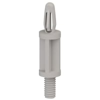 Essentra Components Spacer; Threaded Male #6-32; Natural; 3/16 in