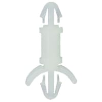 Essentra Components Spacer; Dual Locking Arrowhead; Length .250in; Nylon 6/6; UL94V-2; Natural