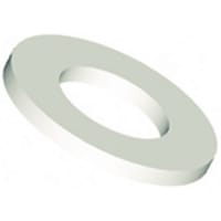 Essentra Components Flat Washer, Nylon, Natural, 3.2 mm ID, 7.0 mm OD