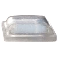 Essentra Components Square Self Adhesive Bumper & Rubber Foot: Clear, Base Diameter, .18 in (4.6 mm