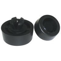 Essentra Components Push Fit Rivet Foot: .305 in (7.7 mm) Compatible Hole Diameter, .83 in (21.1 mm)