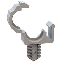 Essentra Components Cable Clamp, Fir Tree Base, .350 Hold, .256 Hole