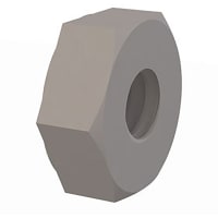 Essentra Components Hex Nut, #8-32 Thread, .130 Height