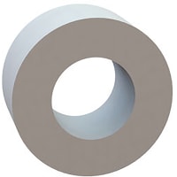 Essentra Components Round Spacer, .260 ID, .500 OD, .250 Length