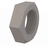 Essentra Components Hex Jam Nut, 1/2-24 Thread, .220 Height