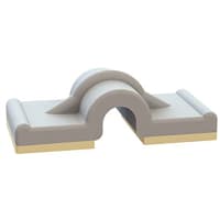 Essentra Components U Clip, Adhesive, .125 Hold Dia