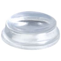 Essentra Components Cylindrical Self Adhesive Bumper & Rubber Foot: Clear, Base Diameter: .37 in (9.