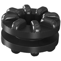 Essentra Components SCREW VIBR GROMMET BLACK .217"