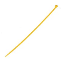 Essentra Components Cable Tie; Standard; Non-Release; Nylon; UL94V-2 Yellow; Length 5.9 in; 40LB