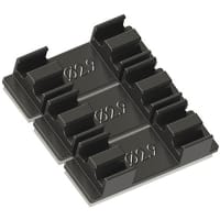 Essentra Components Fiber Clip - 6 Slot - 2.9mm, Adhesive