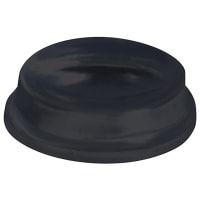 Essentra Components Cylindrical Self Adhesive Bumper & Rubber Foot: Black, Base Diameter: .37 in (9.