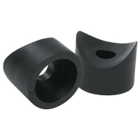 Essentra Components COVED RECESSED BUMPER:NYL BLACK