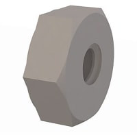 Essentra Components Hex Nut, #6-32 Thread, .120 Height