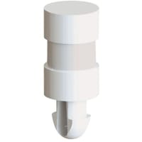 Essentra Components Push Spacer, Teardrop, 2.5 mm, Nylon 6/6, 4.4 mm, 7 mm, Natural