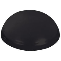 Essentra Components Bumper, dome type, polyurethane, .31 diameter, .08 height, black