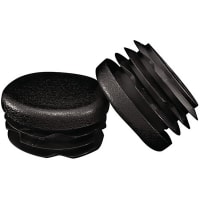 Essentra Components Standard Round Inserts & Glides - Compatible Tube Gauge: 14.0-18.0 mm