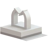 Essentra Components Clamp; Adhesive; 0.8 in.; Natural