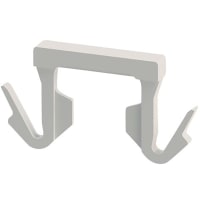 Essentra Components Cable Clamp; Flat; Arrow Mount; Natural; 1/4 in