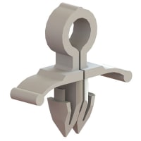 Essentra Components Cable Clamp; Split; Arrow Mount; Natural; 5mm Bundle Dia.