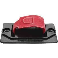 Essentra Components Cable Tie Holder; Adhesive Mount; Black; 1.5in x 3.25in