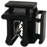 Essentra Components Cable Tie Holder; Edge Mount; Nylon; Black; Length .591 in; 4.8mm Max Tie Width