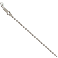 Essentra Components Cable Tie; Standard; Beaded; Screw Mount; Natural; Length 5 in