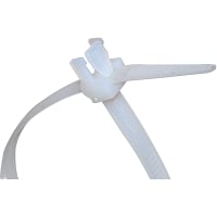 Essentra Components Tie, Nylon 6/6, 2-1/2 in. (Max.), 10-1/2 in. (Approx.), 0.21 in., 40 lbs.