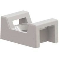 Essentra Components Holder, Cable Tie, Rivet Mount, Ntrl Nylon 6/6, 0.6" L, 0.38" W, 0.28" H, 0.17" ID