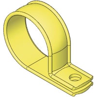 Essentra Components CABLE CLAMP CLEAR 1/8" DIA