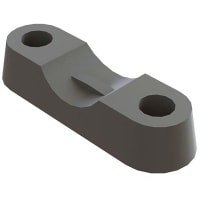 Essentra Components Strain Relief Clamp, Grey, 1K/Bag