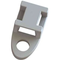 Essentra Components Cable Tie Mount - Screw Mount, Low Profile, Four Way, #6 Screw