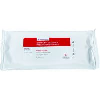 Essentra Components Wipes, Essentra Porous, Pre-Wet w/alcohol, in pouch, 30/Bag, 9x9 in.