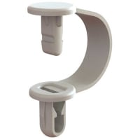 Essentra Components Cable Clamp; Hanger; Natural; 1 in Max Bundle Dia.