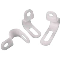 Essentra Components Cable Clamp; Screw Mount Loop; Adjustable Natural; .374-.563 in Bundle Dia.