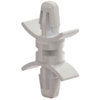 Essentra Components Spacer; Dual Locking Arrowhead; Length .875in; Nylon 6/6; UL94V-2; Natural