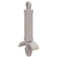 Essentra Components Spacer; Teardrop/Arrowhead Locking; Length .125in; Nylon 6/6; UL94V-2; Natural