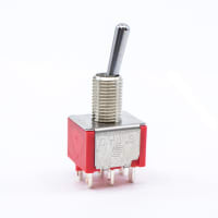 E-Switch Toggle Switch, 100 Series, DPDT, ON-NONE-ON, Sealed, 5A, 120VAC, 28VDC, Solder