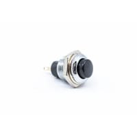 E-Switch Pushbutton Switch, Metal, SPST-NO, OFF-(ON), 3A, 120VAC, Solder, RP3502 Series