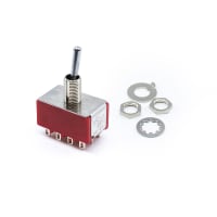 E-Switch Toggle Switch, 100 Series, 4PDT, ON-NONE-ON, Sealed, 5A, 120VAC, 28VDC, Solder