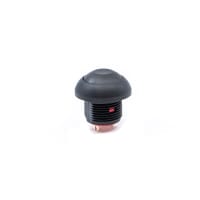 E-Switch Pushbutton Switch, SPST, OFF-(ON), Round Cap, 100mA, 125VAC, Solder, RP8100 Series