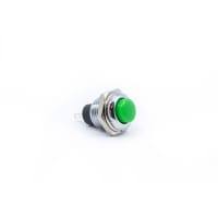 E-Switch Pushbutton Switch, Metal, SPST-NO, OFF-(ON), 3A, 120VAC, Solder, RP3502 Series