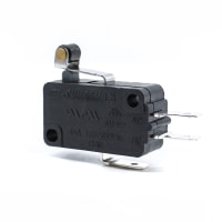 E-Switch Snap Action Switch, SPDT, ON-MOM, LS Series, Roller Lever, 15A, 125VAC, QC