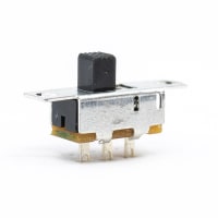 E-Switch Slide Switch, EG Series, SPDT, Non-Shorting, ON-ON, 200mA DC, 30VDC, Solder